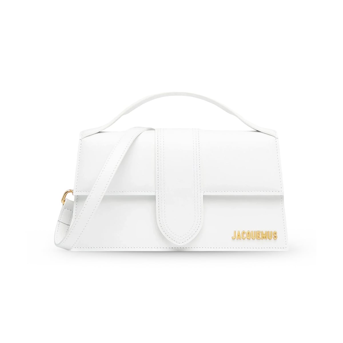 The Large Bambino Crossbody Bag White GHW