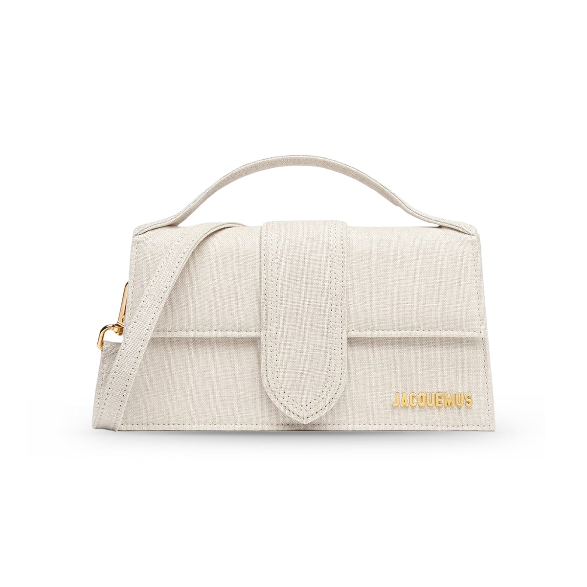 The Large Bambino Crossbody Flap Bag Light Greige