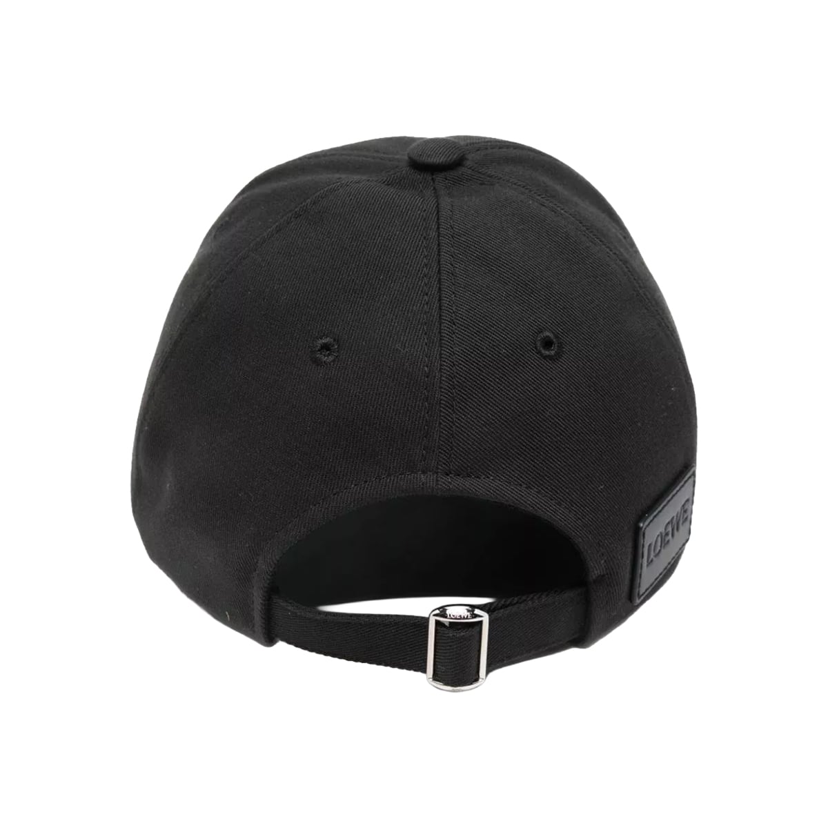 Logo Embroidery Canvas Baseball Cap Black