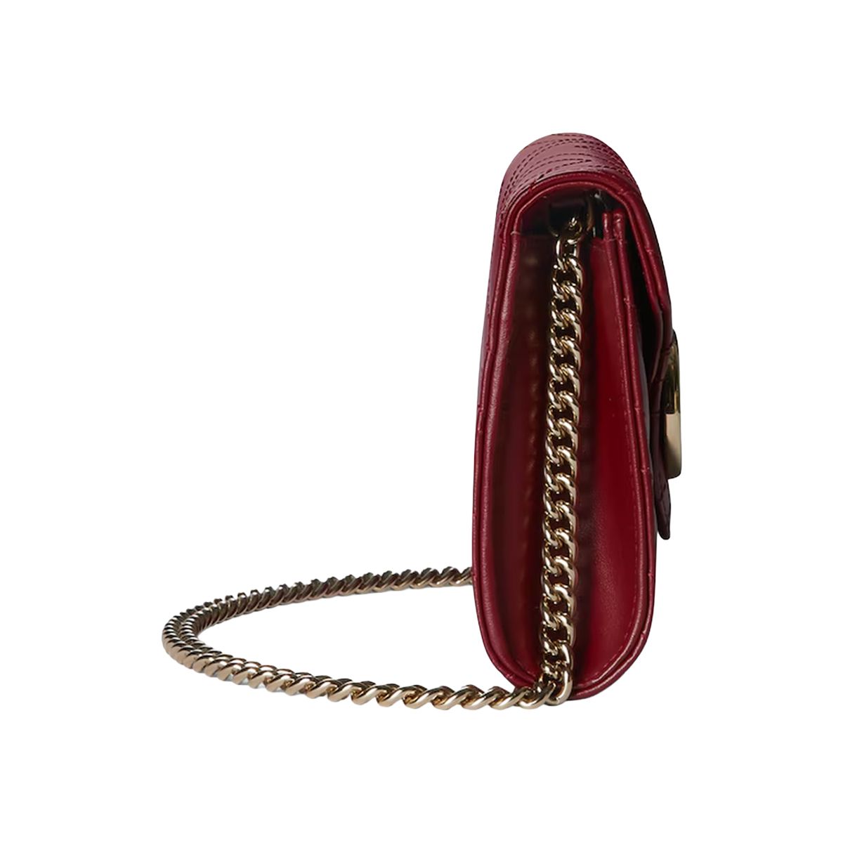 GG Marmont Wallet On Chain Rosso Ancora Red LGHW