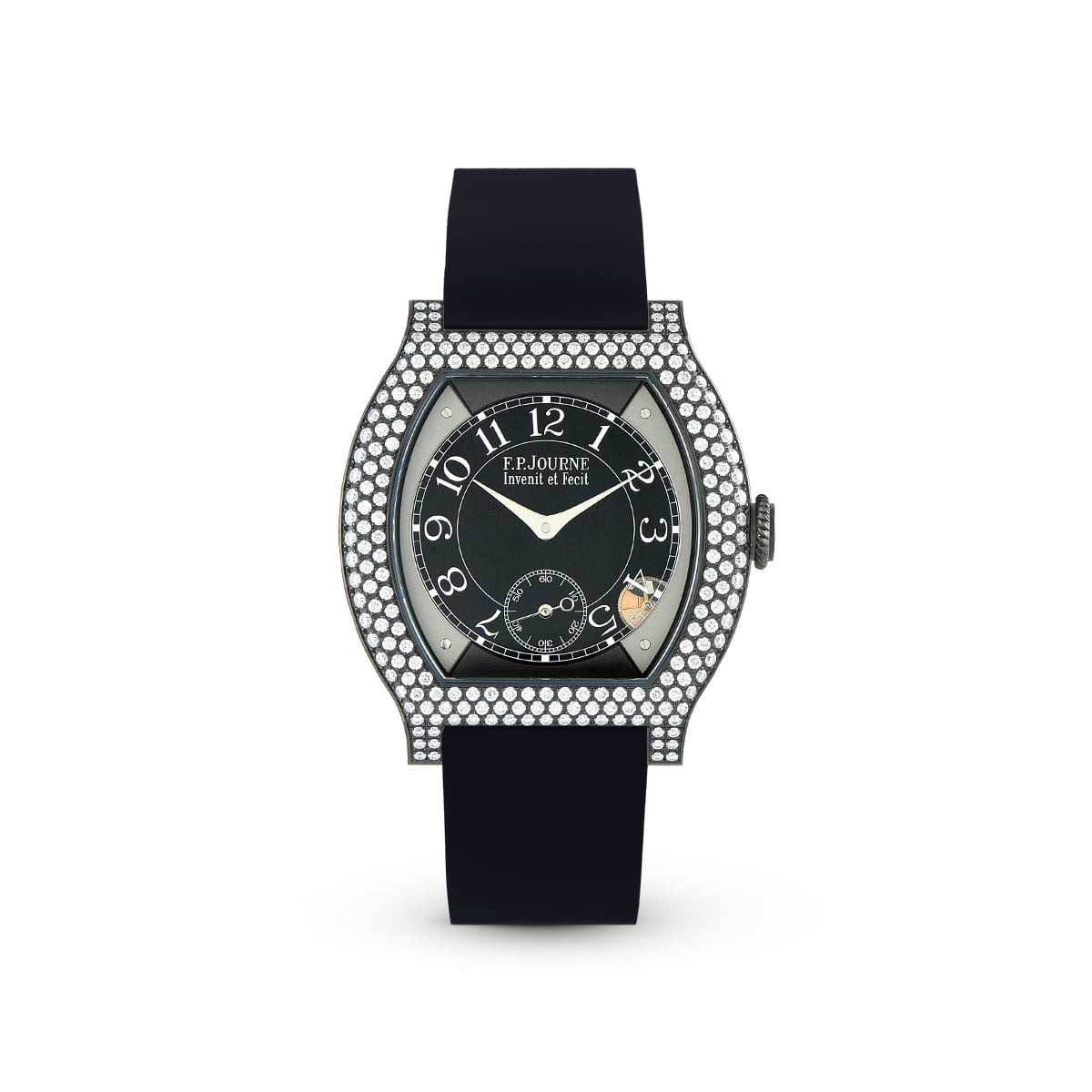 Élégante 40 mm Titalyt 12 Rows of Diamonds