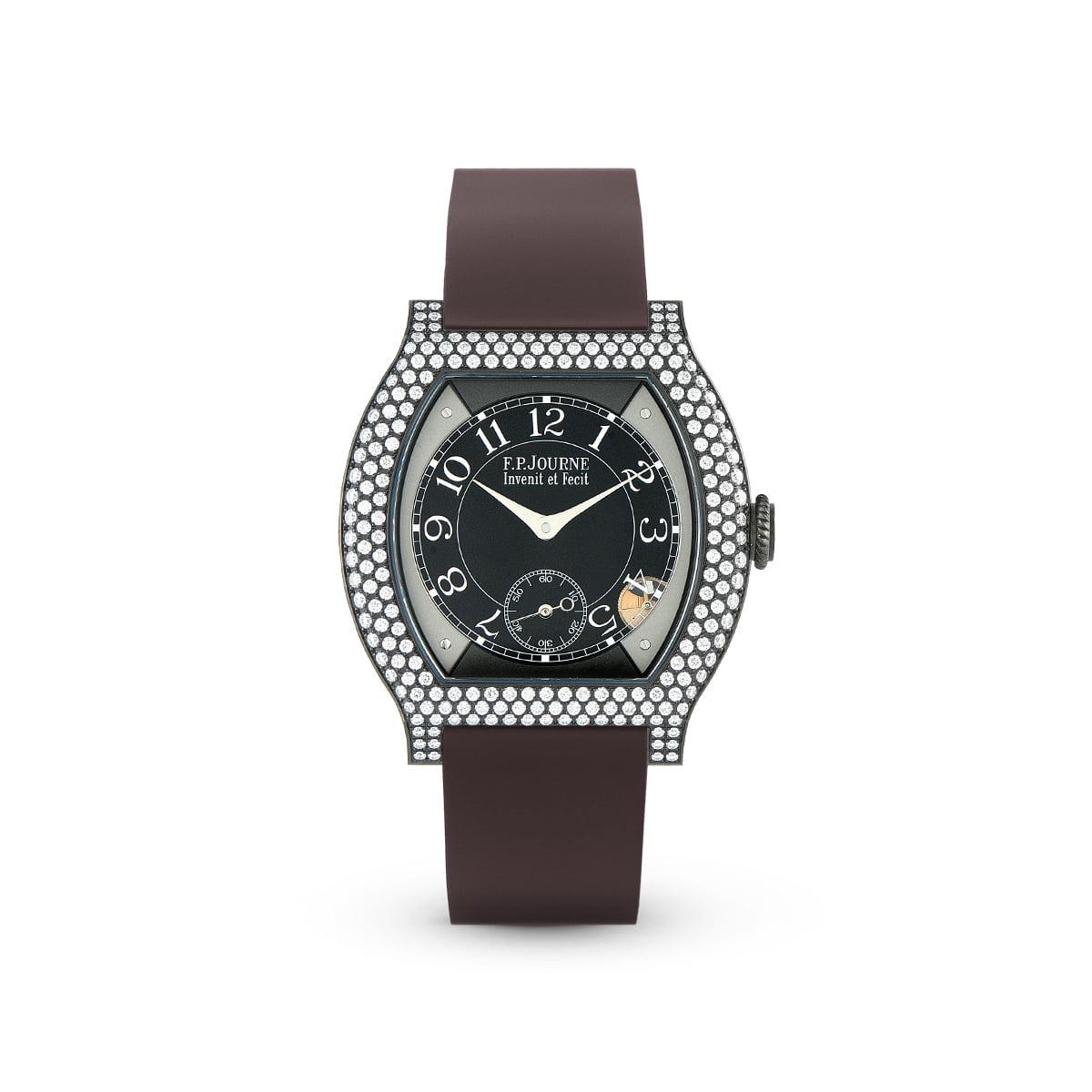 Élégante 40 mm Titalyt 12 Rows of Diamonds