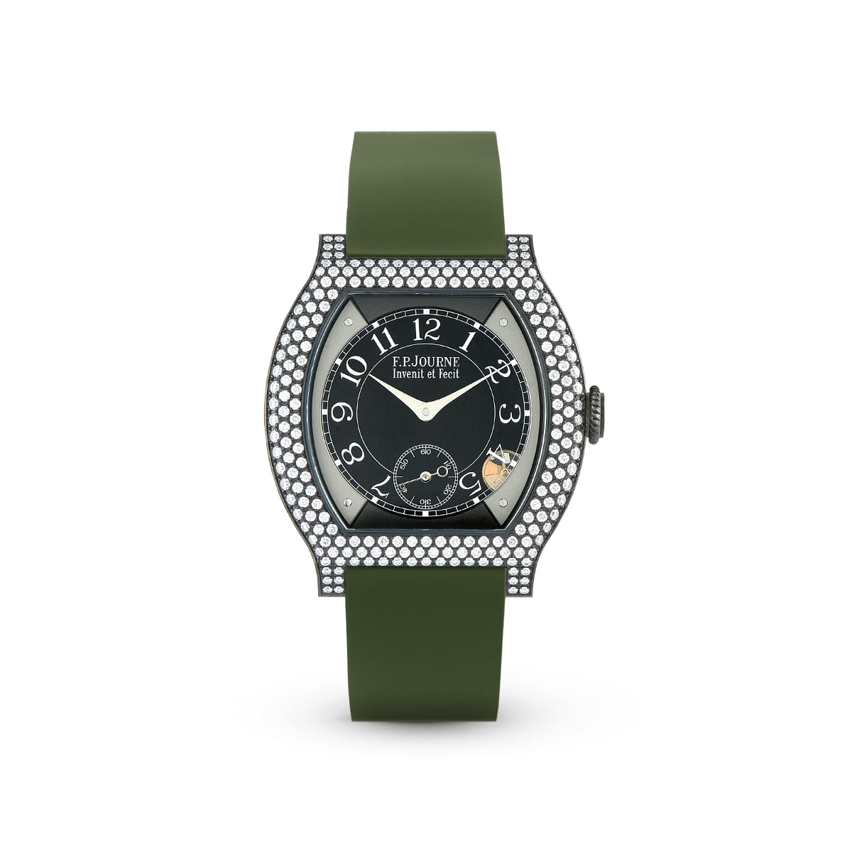 Élégante 40 mm Titalyt 12 Rows of Diamonds