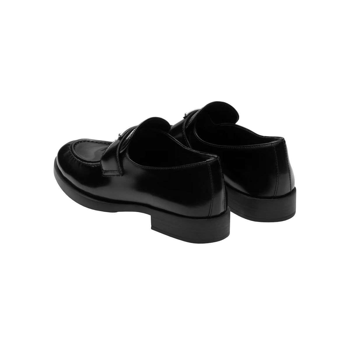 Prada Triangle Logo Loafers Black Original Terbaik October 2026 