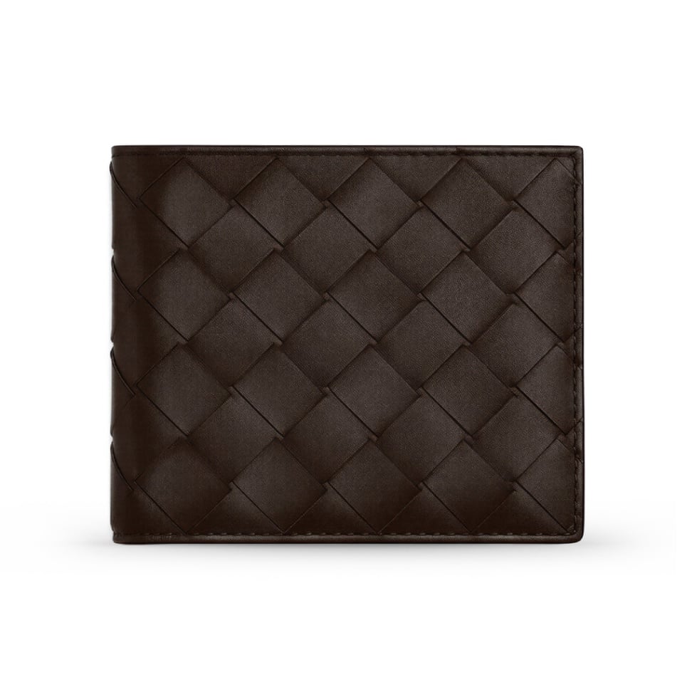 Intrecciato Bi-Fold Wallet Fondant