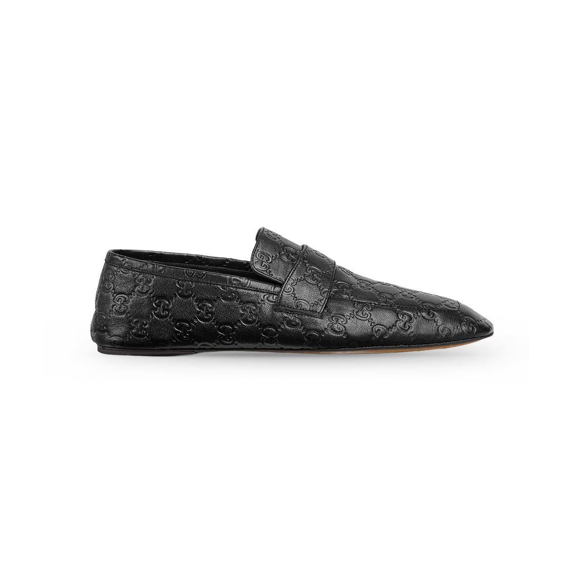 Ragazzo Loafers Embossed GG Leather Black