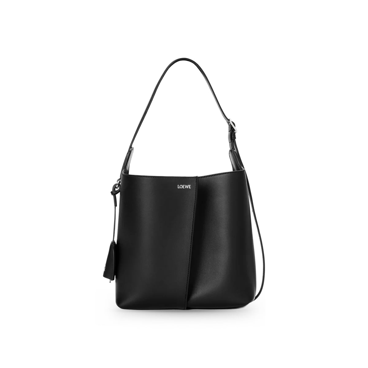 Medium Bilbao Bucket Calfskin Black