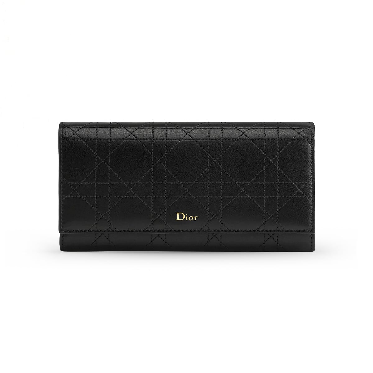 Trianon Orchid Long Wallet Black