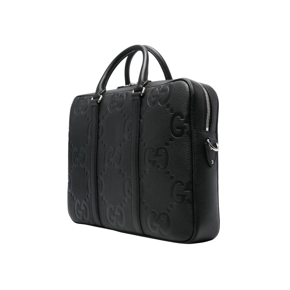 Jumbo GG Medium Briefcase Leather Black