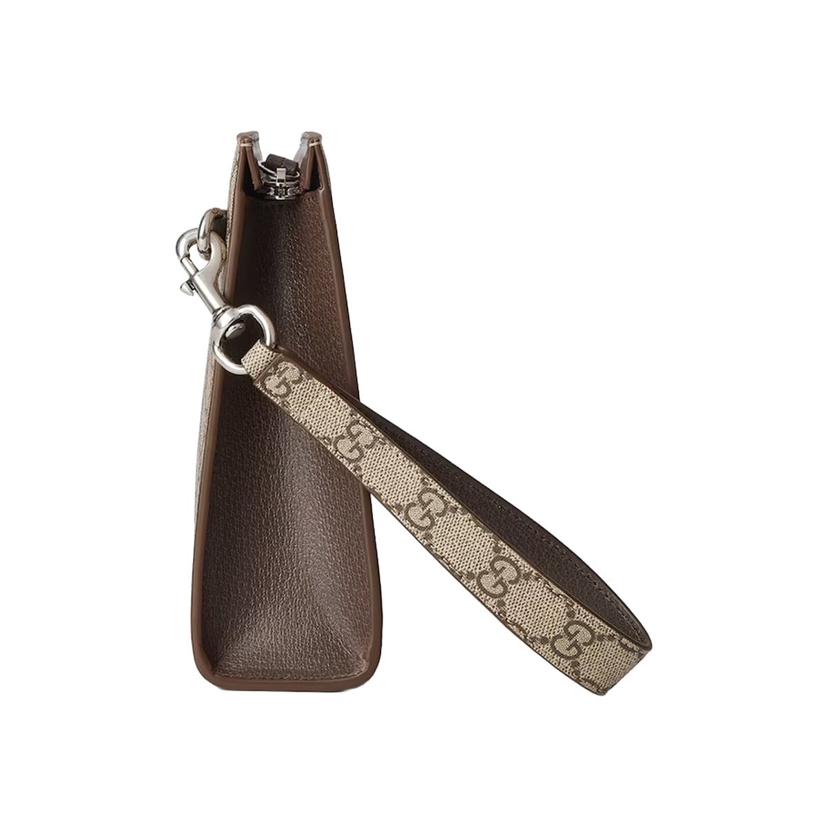 GG Medium Pouch Supreme Canvas Beige Ebony Brown