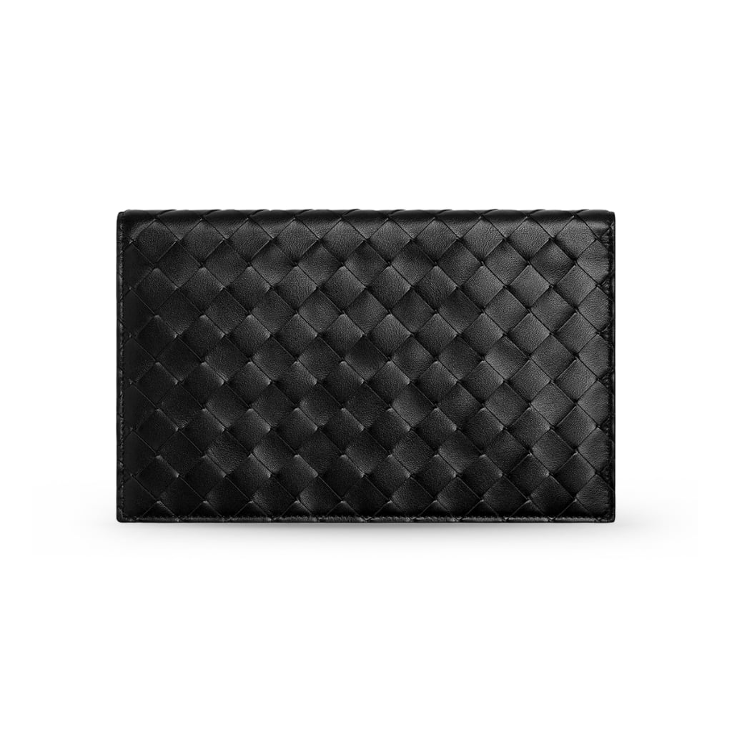 Intrecciato Check-In Organizer Black
