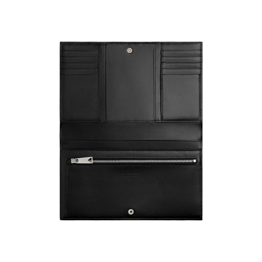 Intrecciato Check-In Organizer Black