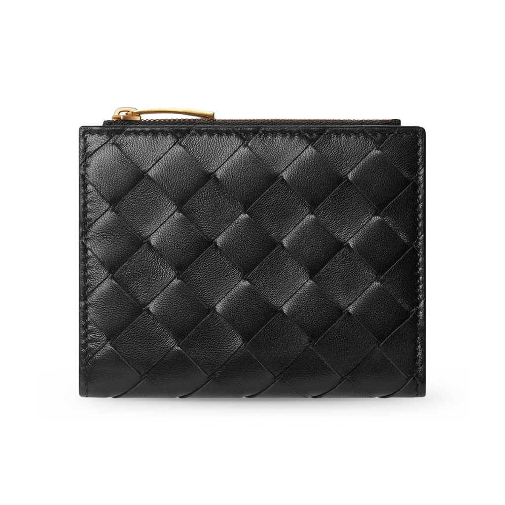 Intrecciato Small Bi-Fold Wallet Black