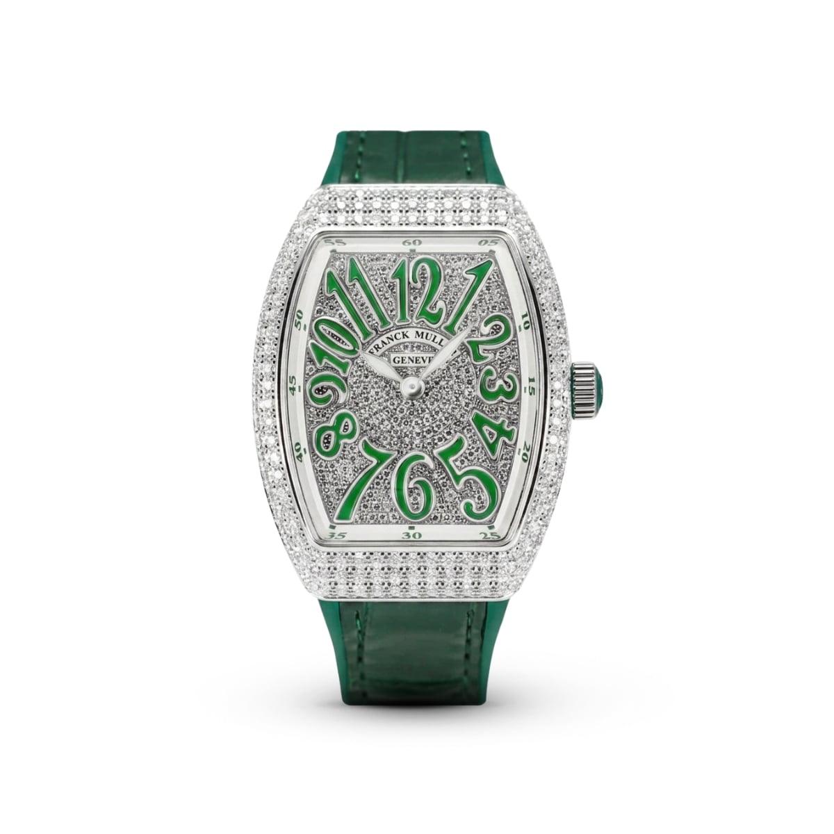Vanguard V 32 QZ AC.VR (BLC.VR AC) (White Dial, Green Numbers, Full Aftersetting)