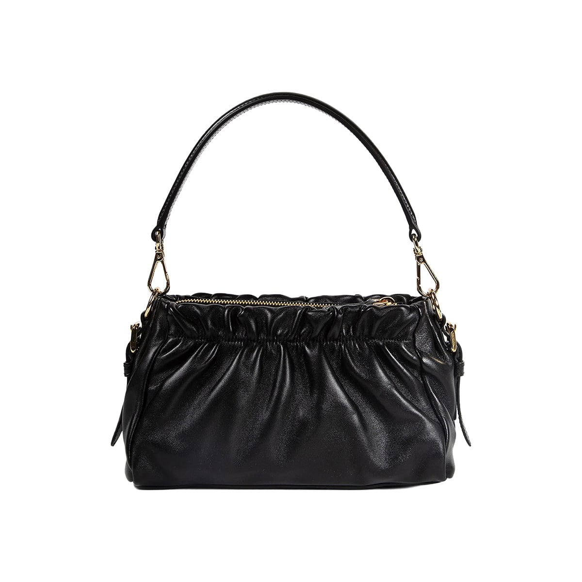 Triangle Logo Shoulder Bag Black