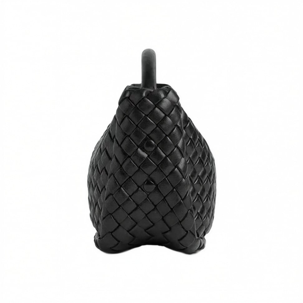 Small Cobble Top Handle Bag Black