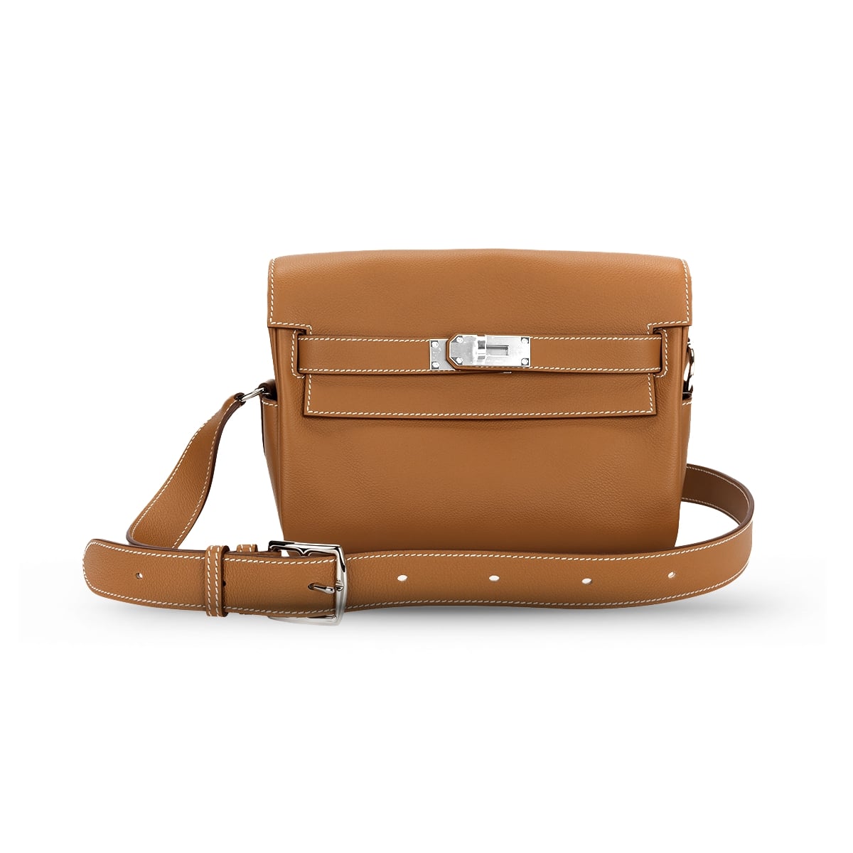 Kelly Messenger PM Gold Evercolor PHW K-Hermès