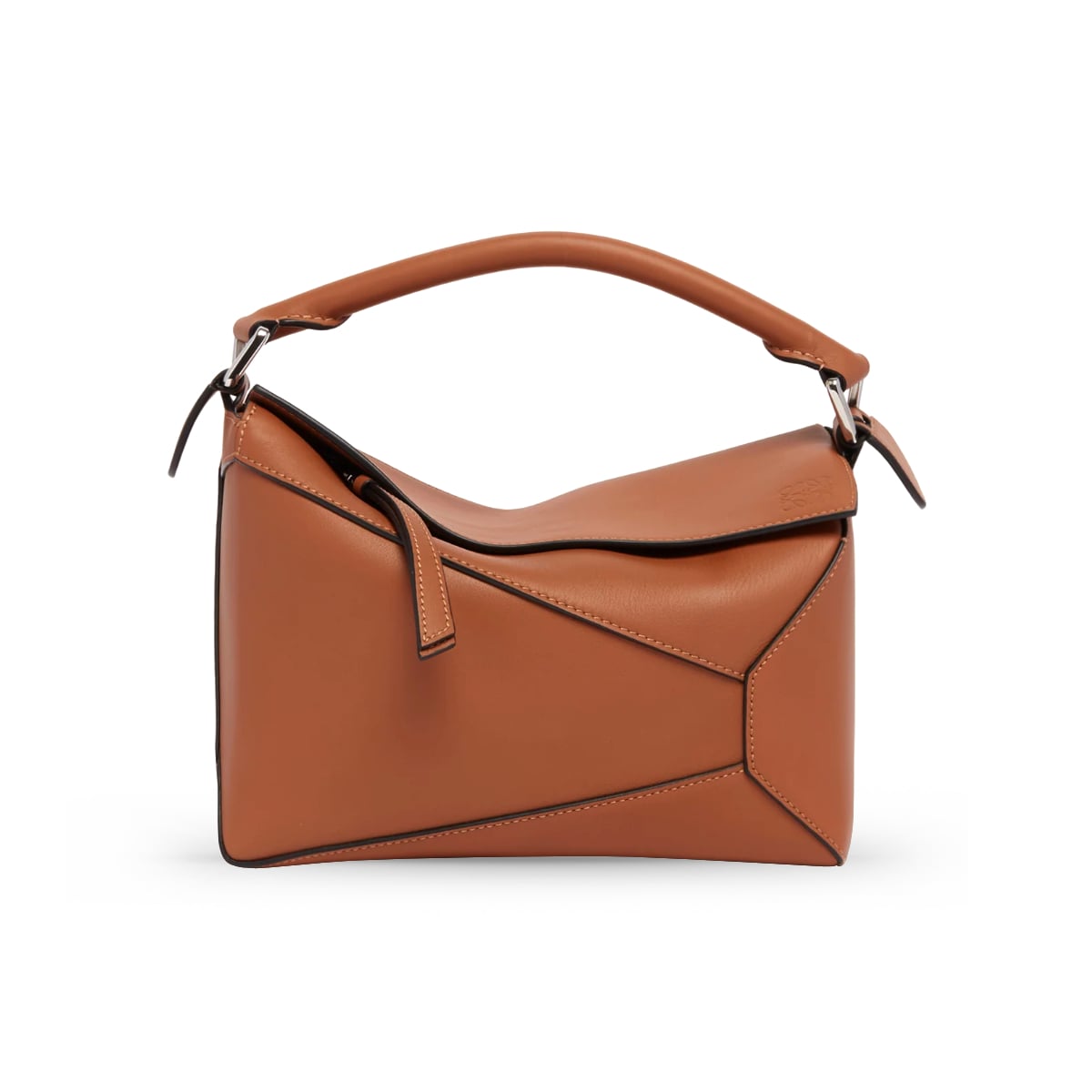 Small Puzzle Edge Classic Handbag Tan-Loewe