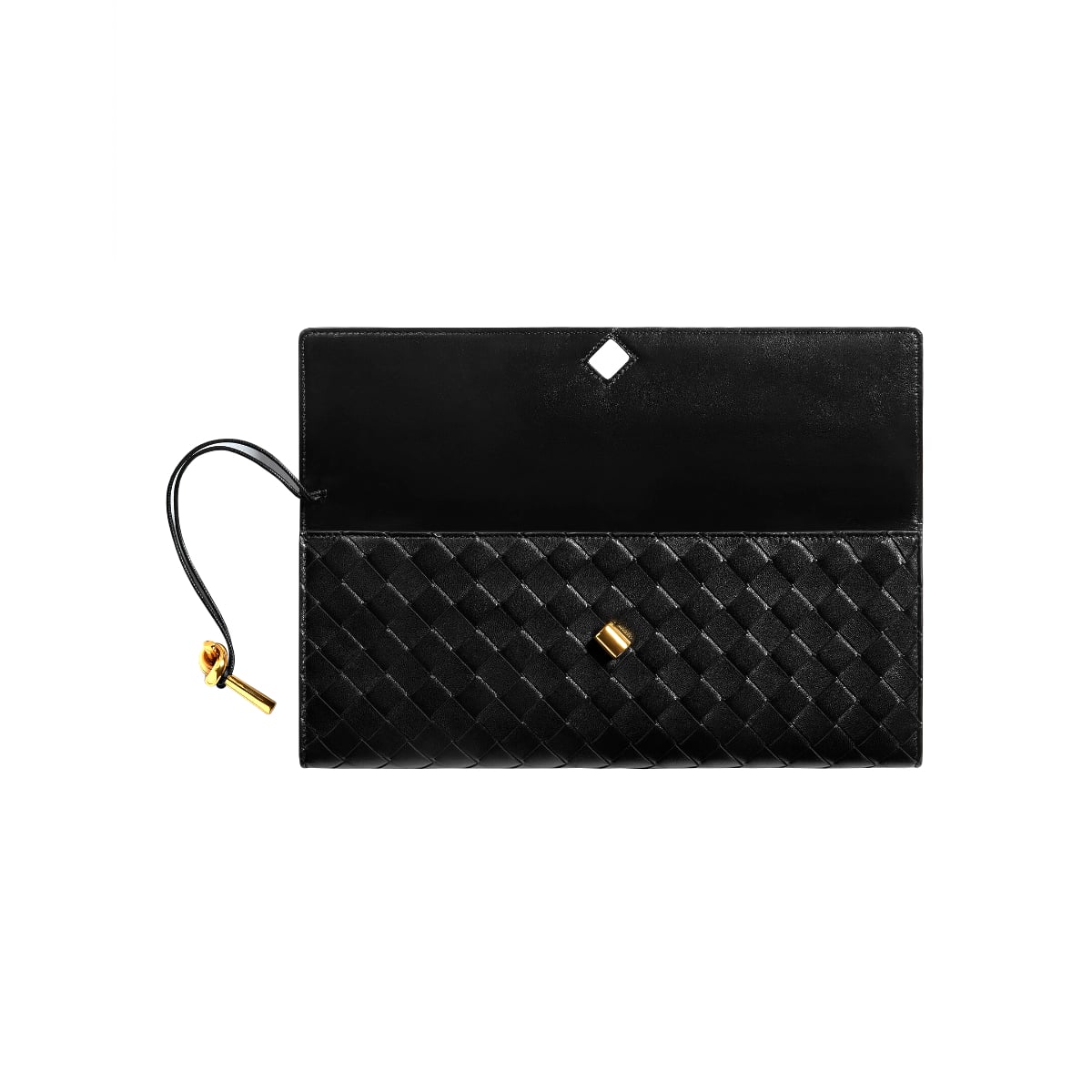 Andiamo Clutch Top Handle Knot Black