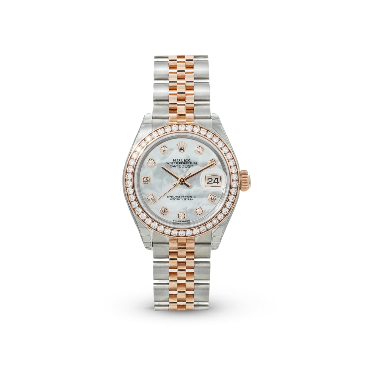 Lady-Datejust 28 279381G White Mother of Pearl Jubilee-Rolex