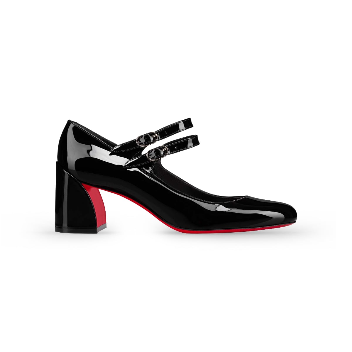 Miss Janes 55mm Patent Calfskin Black-Christian Louboutin