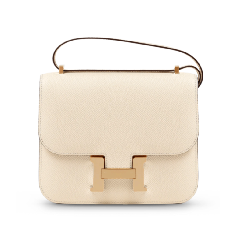 Constance Mini 18 with Mirror Nata Epsom PBHW B-Hermès