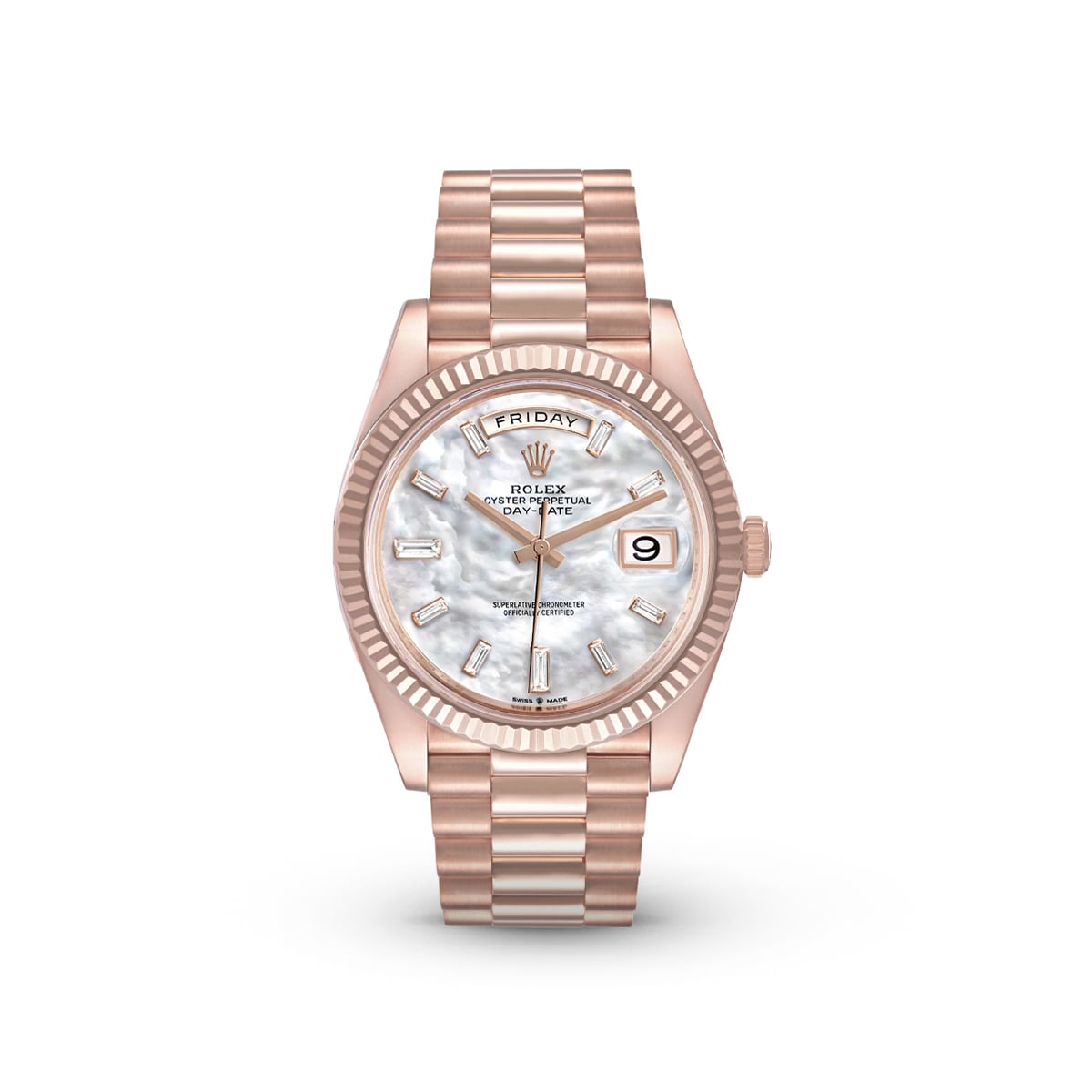 Day-Date 40 228235NG White Mother of Pearl-Rolex