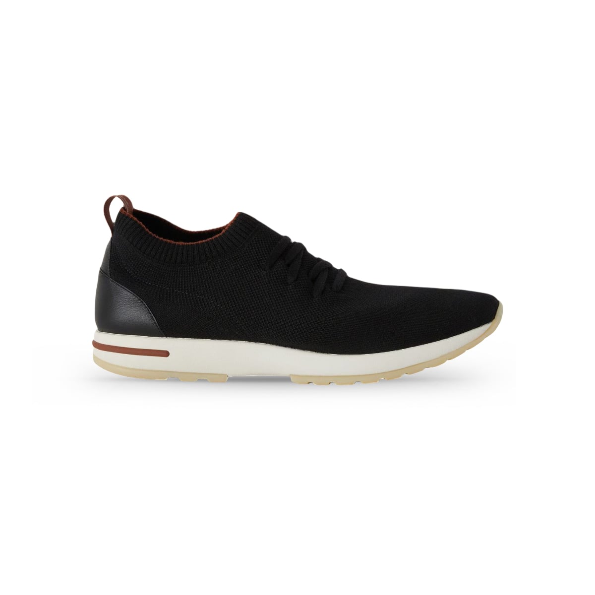 360 LP Flexy Walk Wool Sneaker Black-Loro Piana