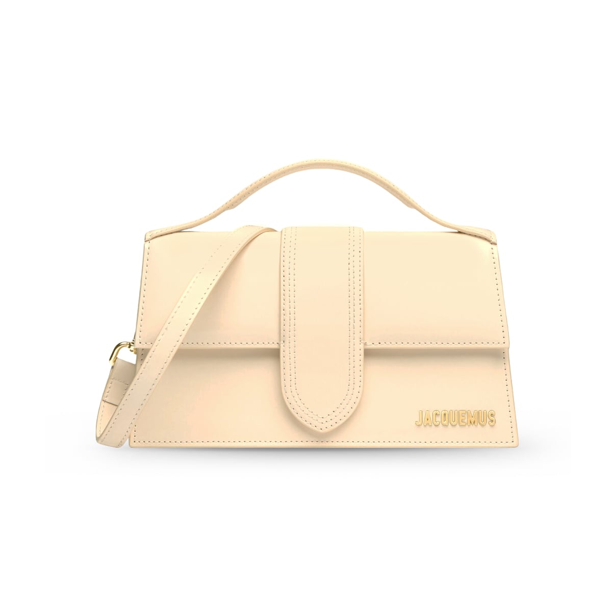 The Large Bambino Flap Crossbody Bag Ivory GHW-Jacquemus
