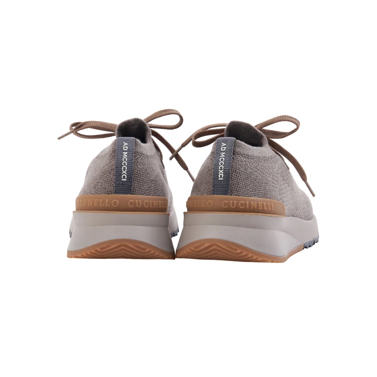 Knitted Sneakers Wool Light Brown