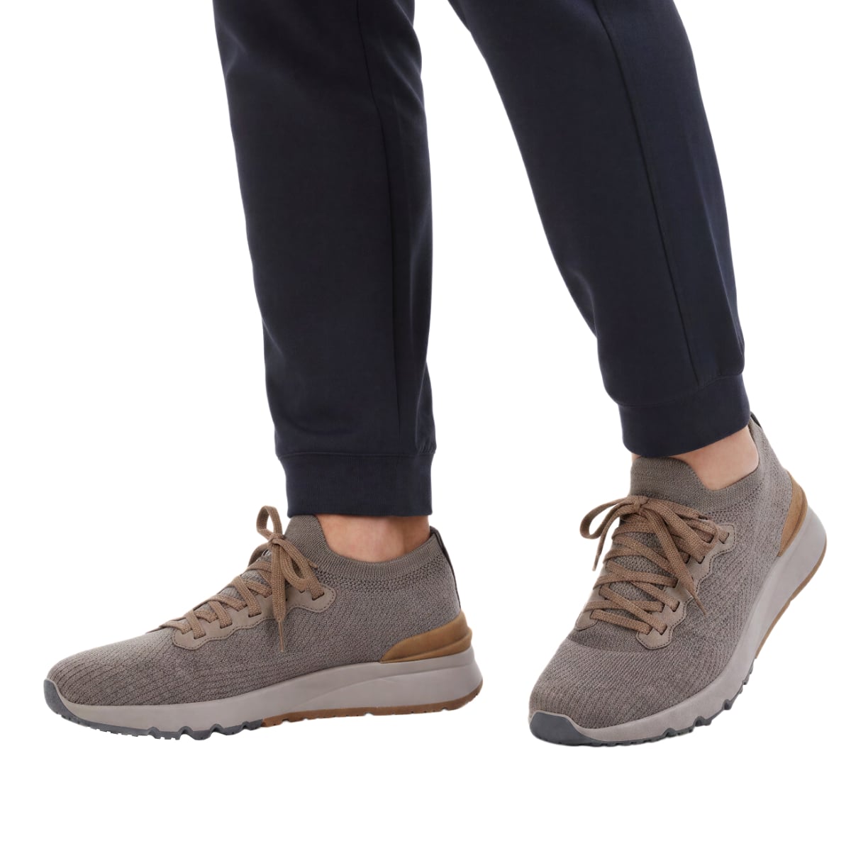 Knitted Sneakers Wool Light Brown