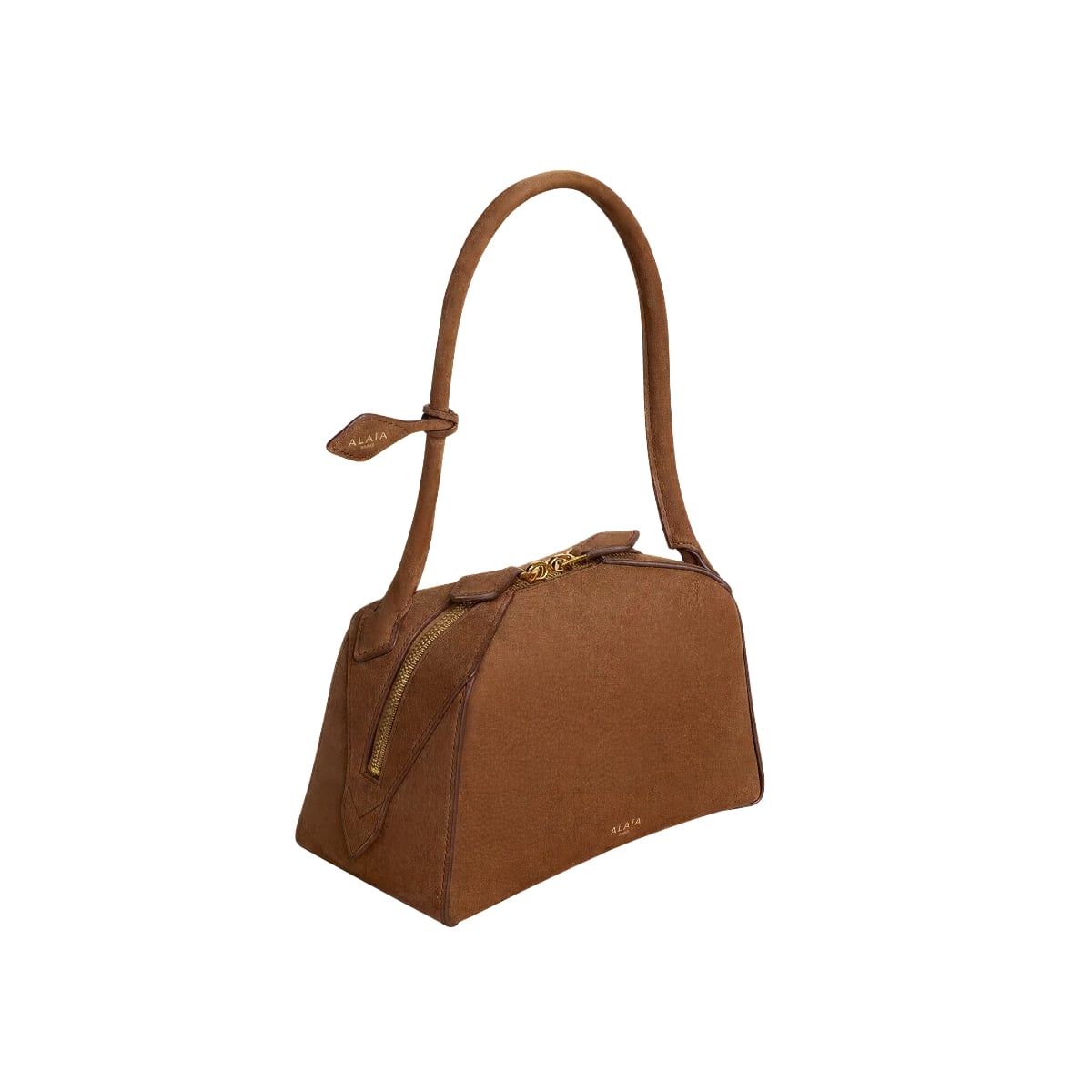 Le Bouledogue Small Shoulder Bag Nubuck Brown