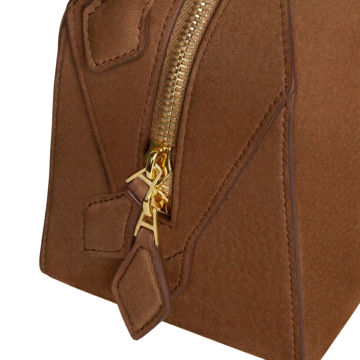 Le Bouledogue Small Shoulder Bag Nubuck Brown
