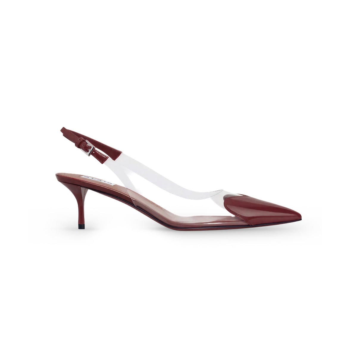 Le Coeur 55 mm Slingback Leather Garnet Red-Alaïa