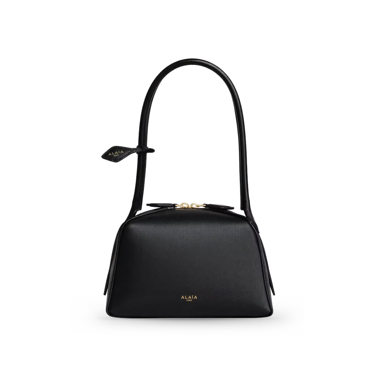 Le Bouledogue Small Shoulder Bag Calfskin Black-Alaïa