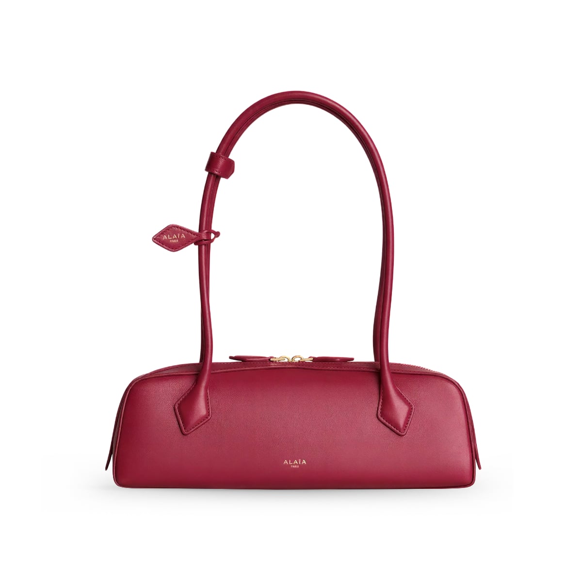 Le Teckel Medium Bag Calfskin Rouge Carmine-Alaïa