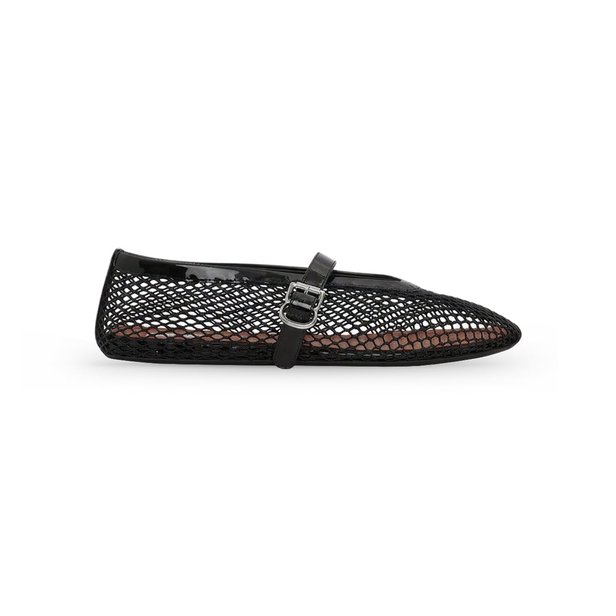 Ballet Fishnet Flats Black-Alaïa