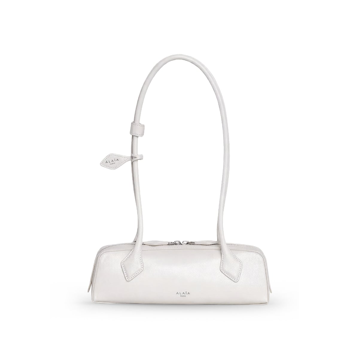 Le Teckel Small Goatskin Bag Ivory-Alaïa