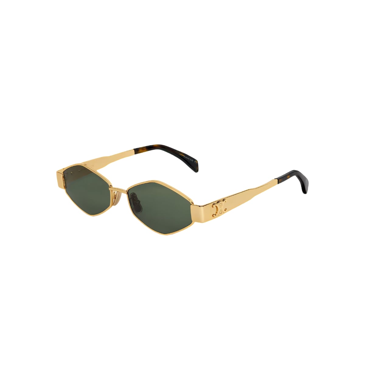 Triomphe Metal 02 Sunglasses in Metal Green Lense GHW