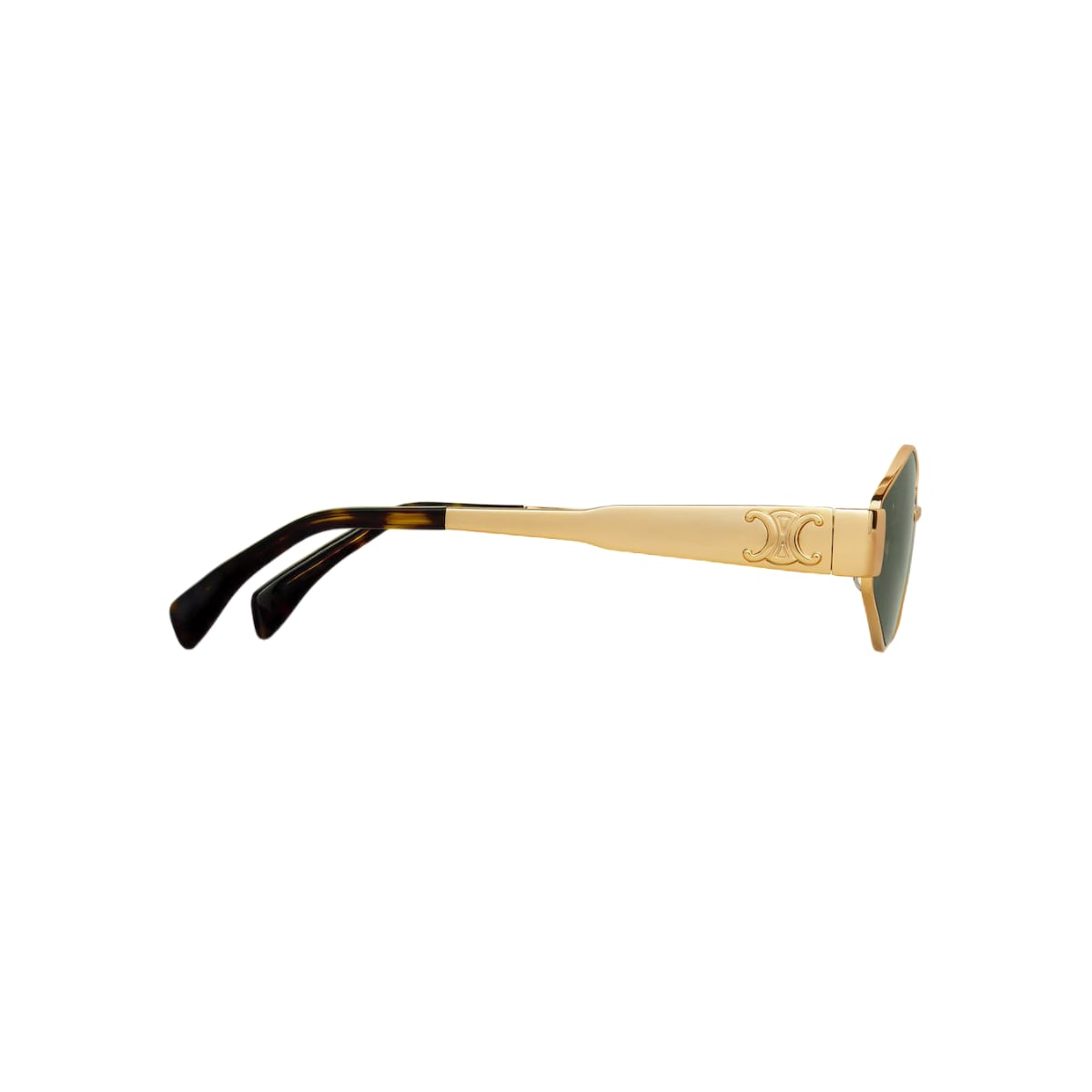 Triomphe Metal 02 Sunglasses in Metal Green Lense GHW