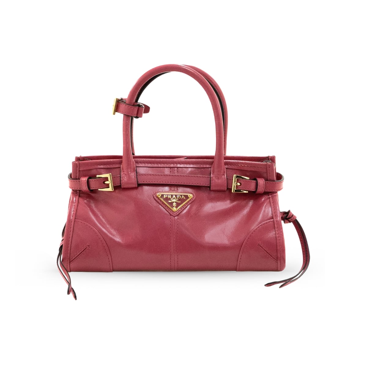 Bonnie Mini Leather Handbag Pink-Prada