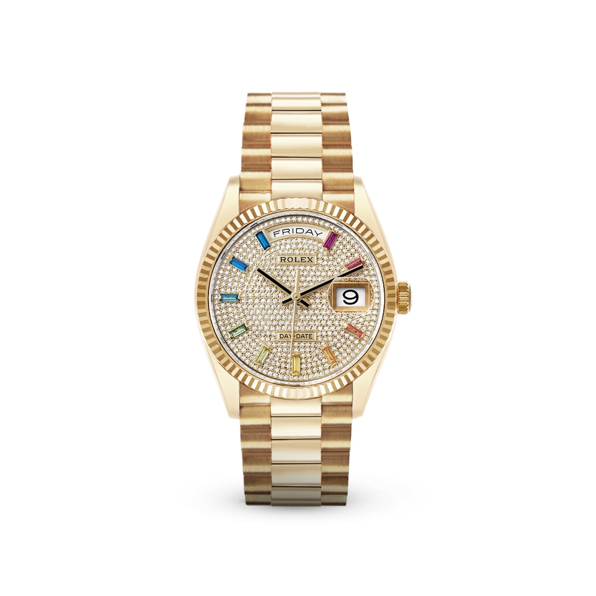 Day-Date 36 128238 Paved Rainbow-Rolex