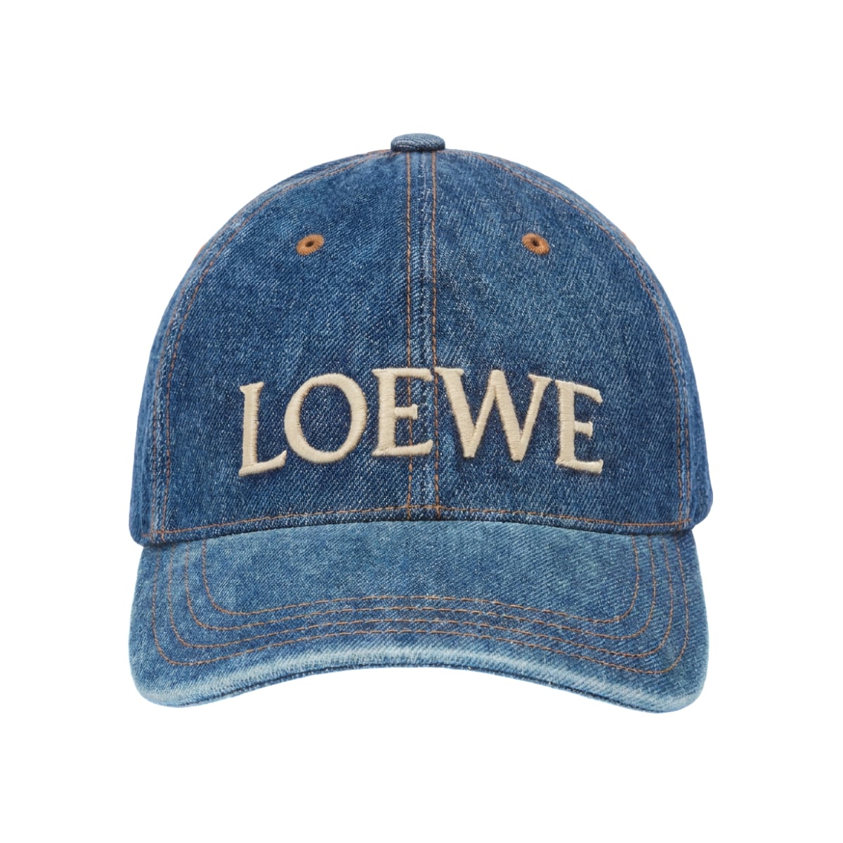 Logo Embroidery Cap Denim Blue-Loewe