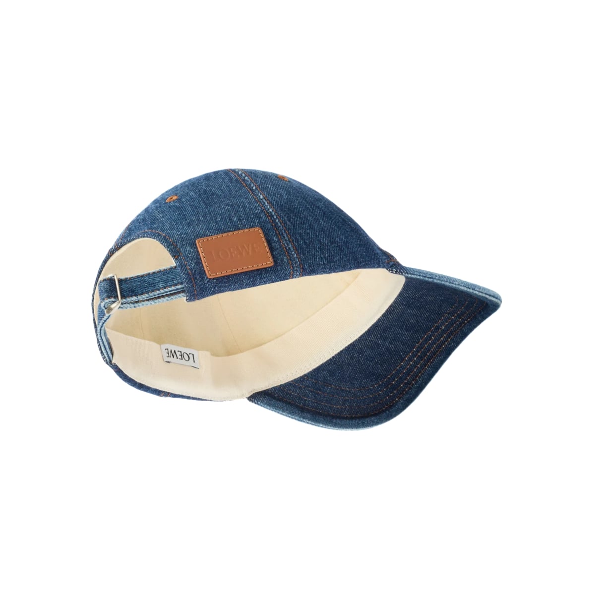 Logo Embroidery Cap Denim Blue