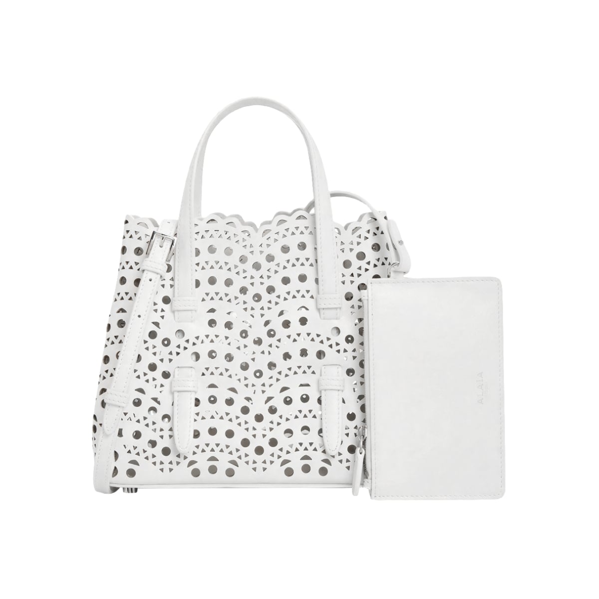 Mina 20 Bag in Vienne Wave Calfskin Off White