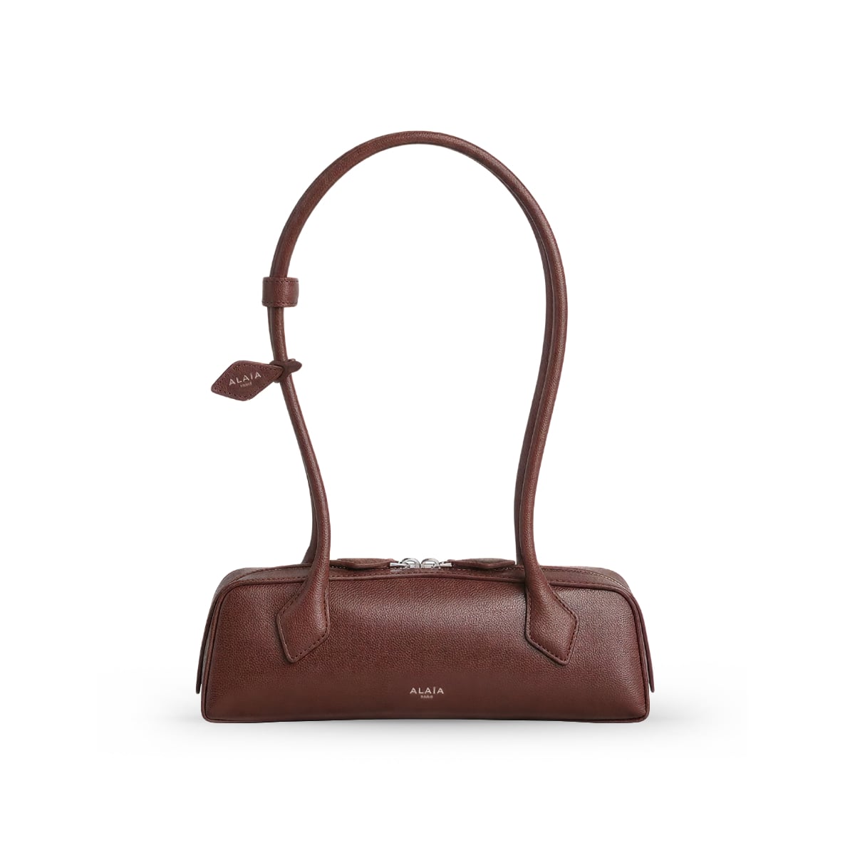 Le Teckel Small Goatskin Bag Brown-Alaïa