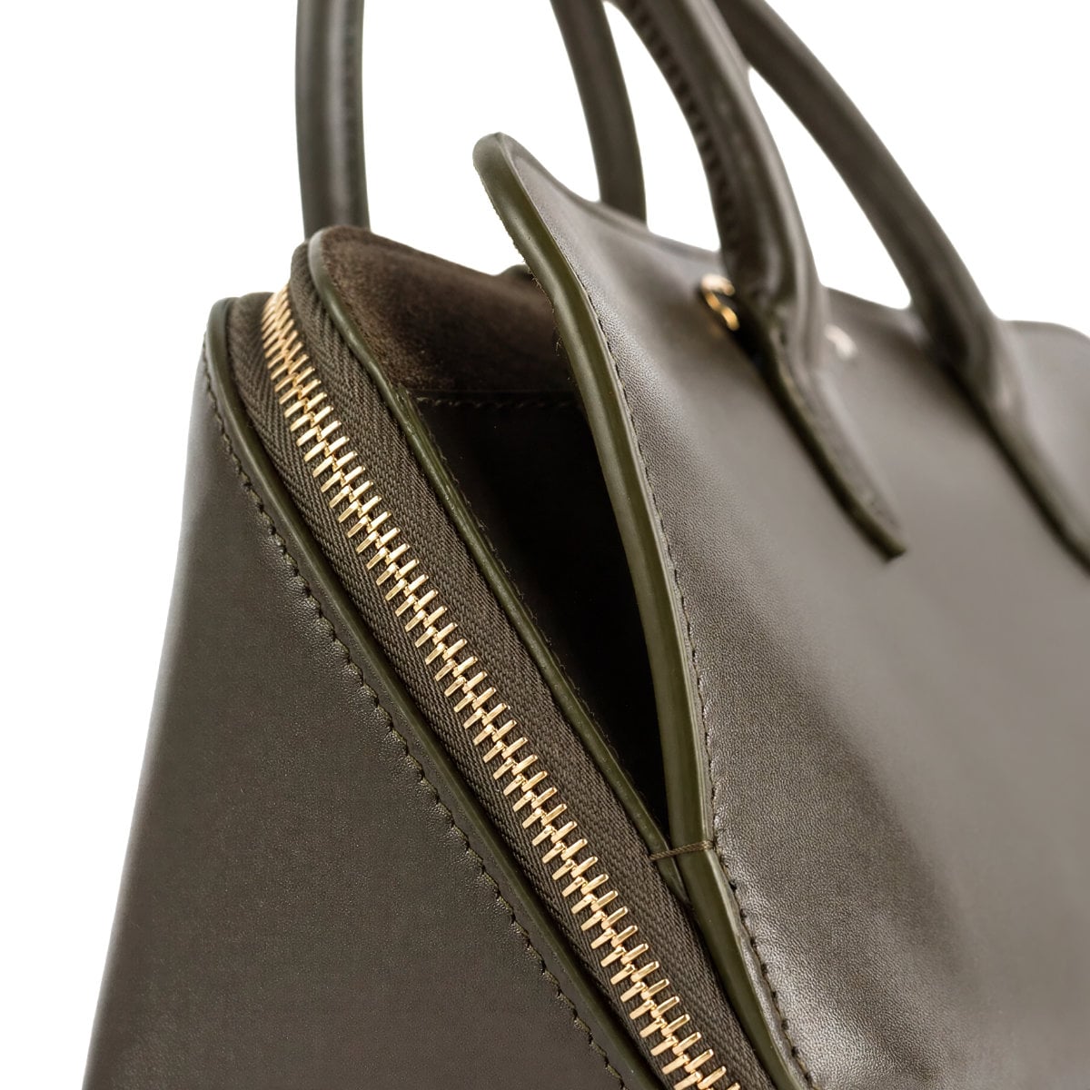 Delta Small Box Bag Calfskin Vert Khaki