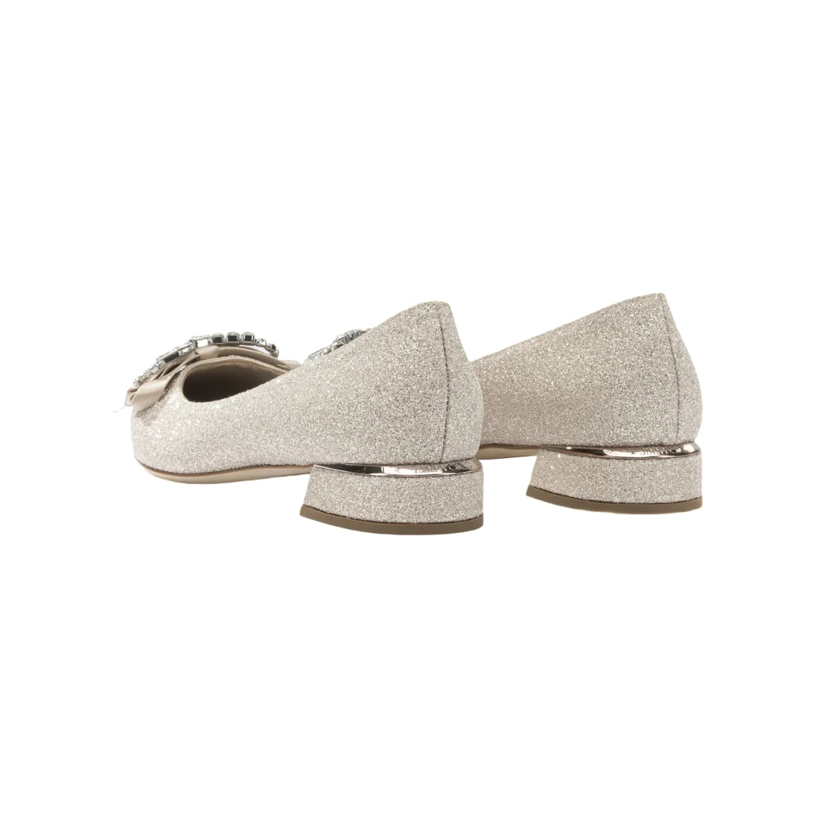 Auria Flat Microglitter Fabric Upper Light Soft Gold