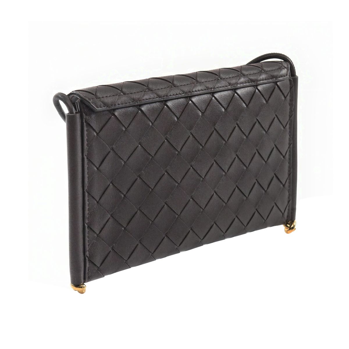 Intrecciato Phone Pouch Shoulder Bag Fondant