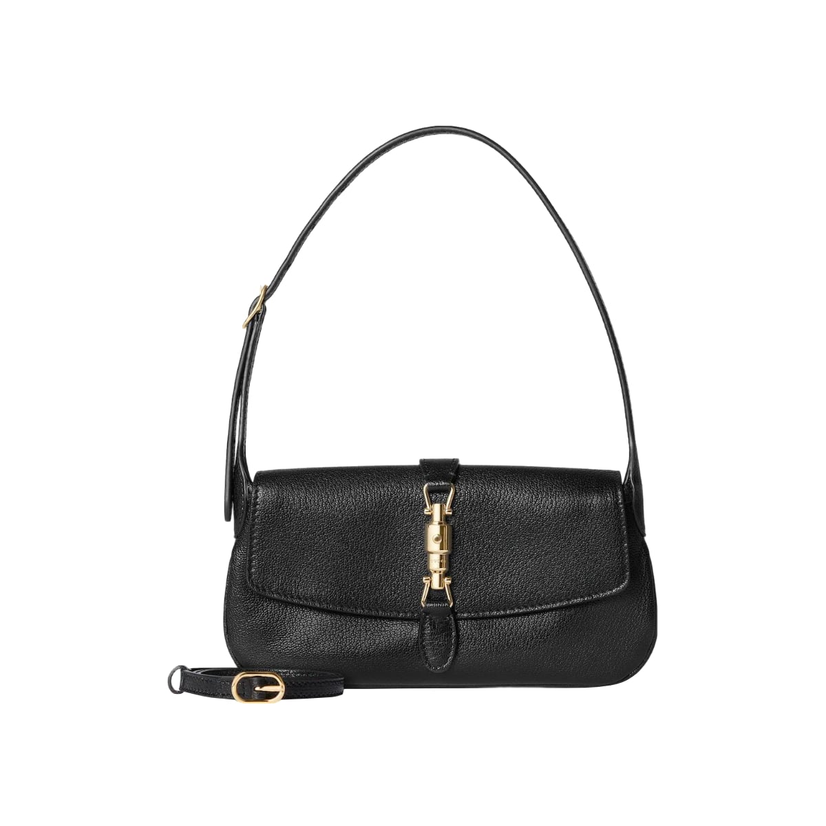 Jackie Small Shoulder Bag Leather Black LGHW